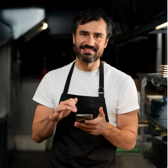 Restaurant Owner Smiling